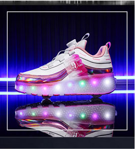 Zapatillas Patines de  ruedas y Luces Led recargables